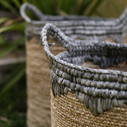 Panier à linge NIAS | Panier de plantes | Grand panier de stockage en varech (2 tailles)