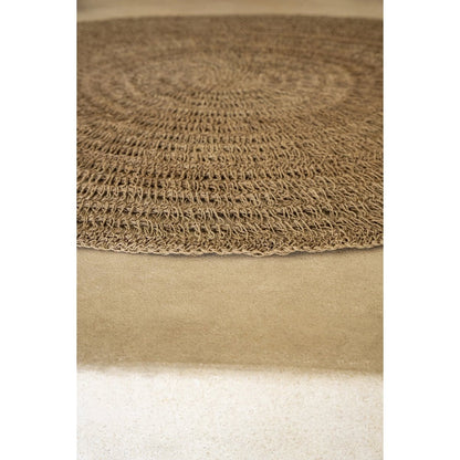 Seagrass Area Rug - Round Natural Fiber Carpet for Living Room - 100