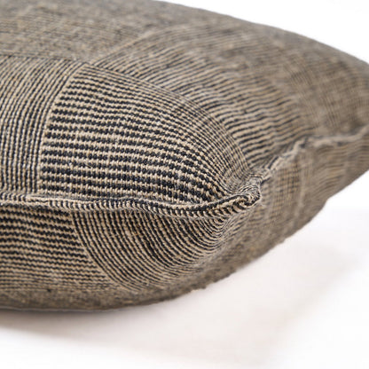 The Bloc Party Cushion Cover - Black Natural - 50x50