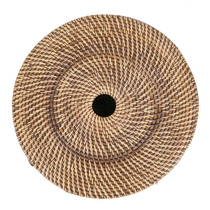 Rattan Laundry Basket - Natural Brown Woven Storage