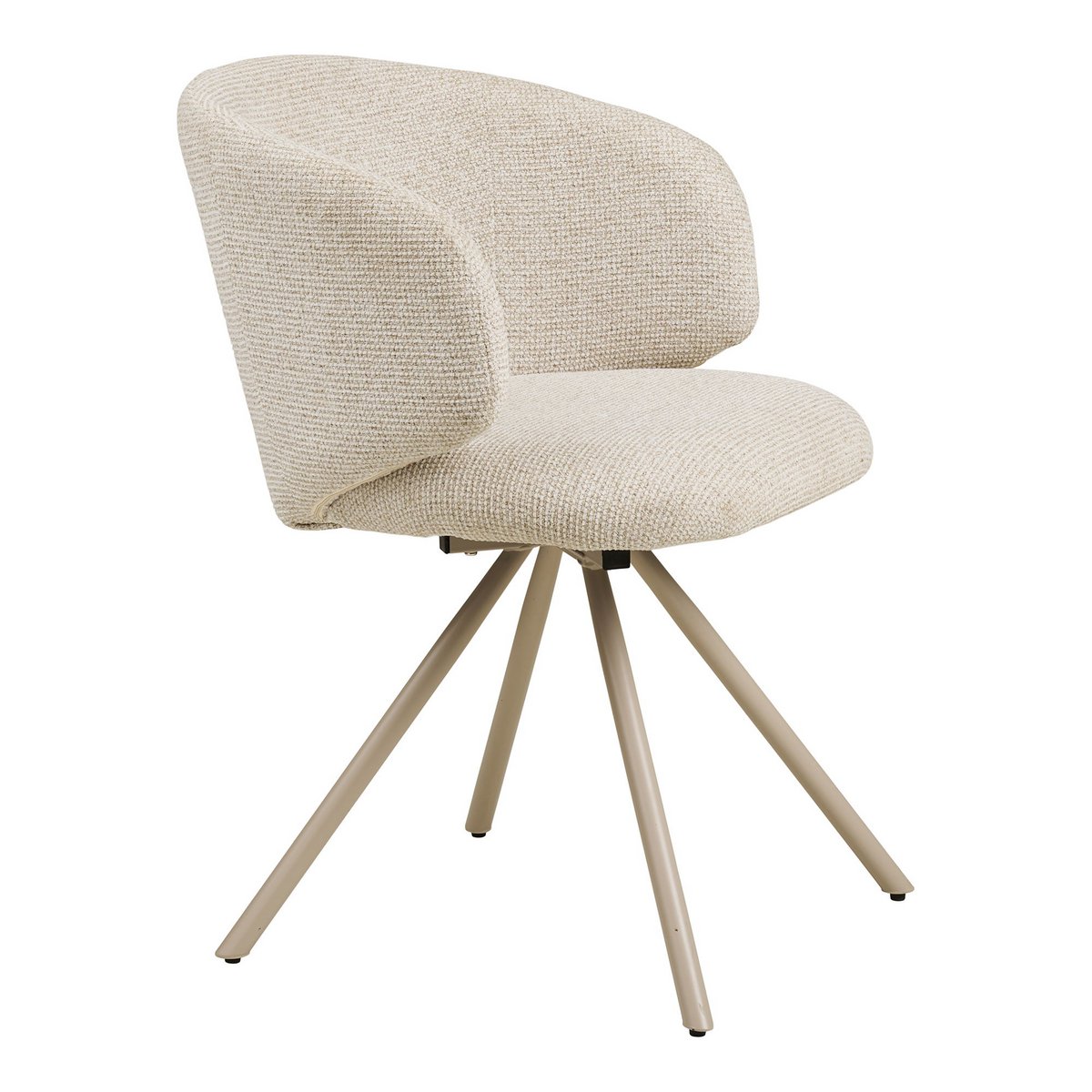 Fulham Dining chair with swivel, sand, sand legs, HN1320 - Set of 2