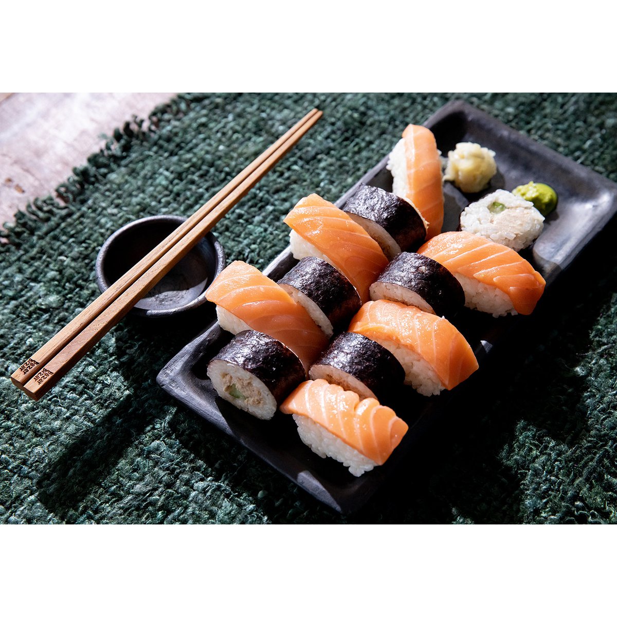 The Burned Sushi Plate - Black - L