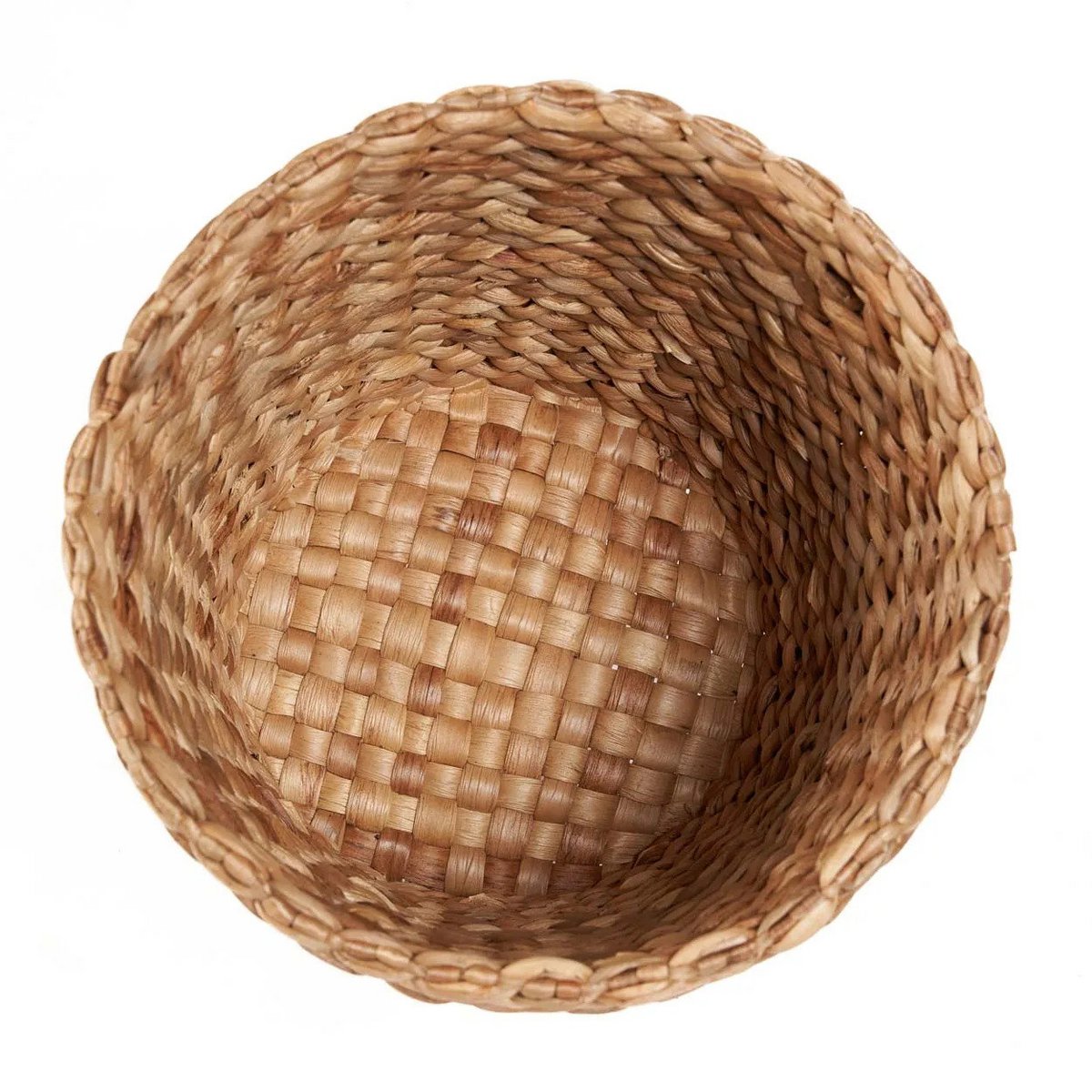 Water Hyacinth Storage Basket - Natural Woven Basket for Home