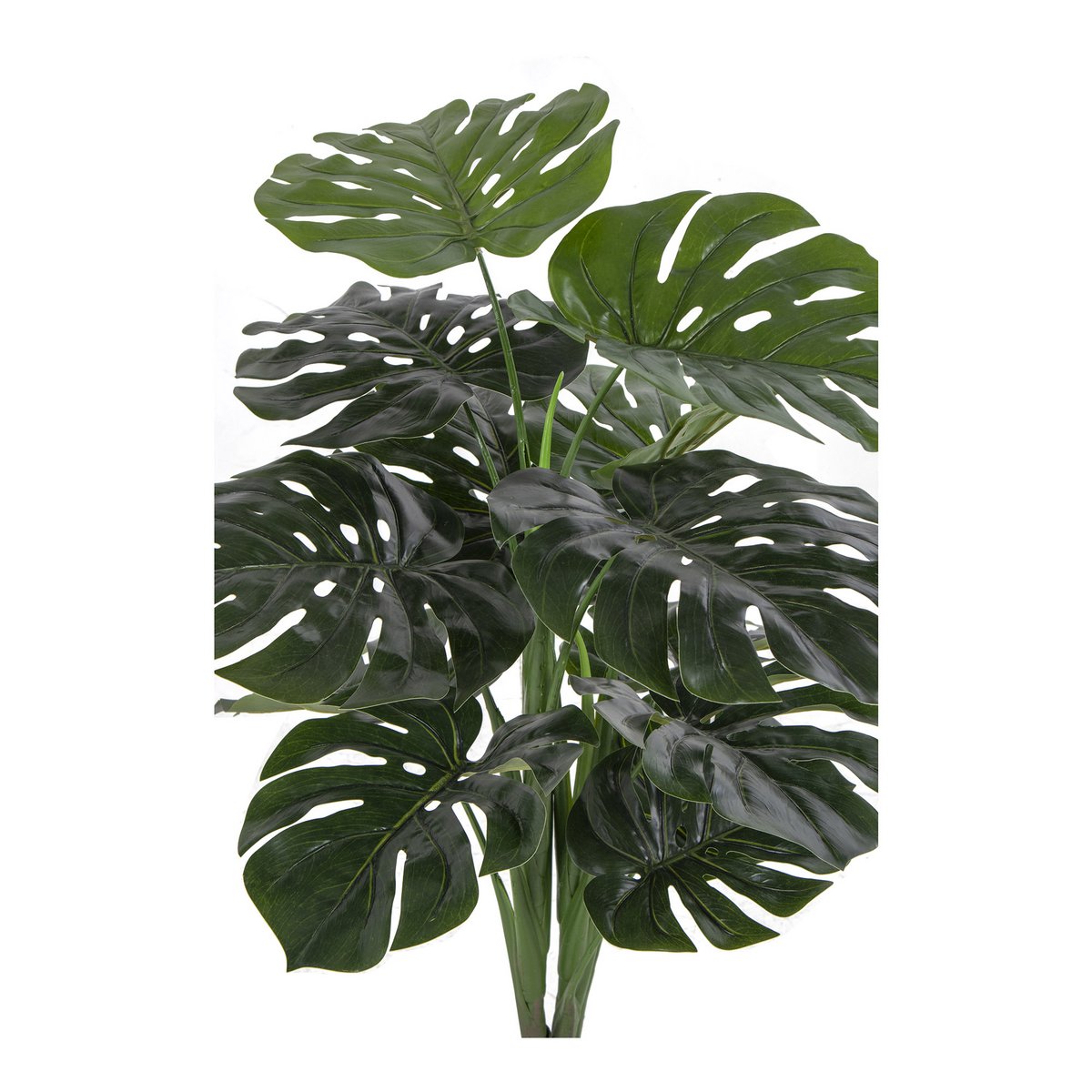 Monstera - Green, PE Plastic/Polyester/Wire/Cement, 17x18x90 cm
