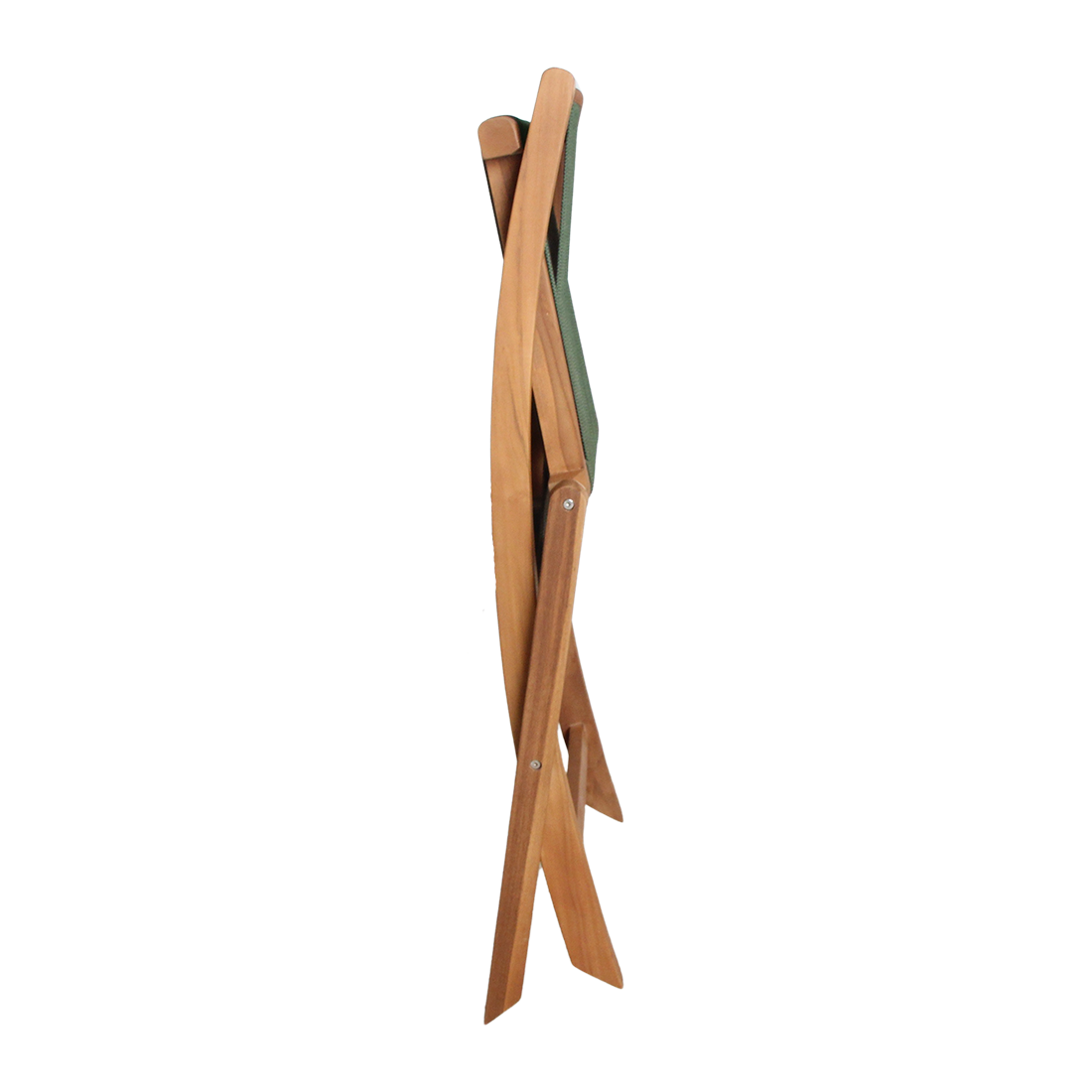 Rope folding garden chair green