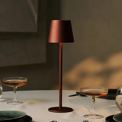 Lampe sans fil Jaspe bronze avec batterie | 3 niveaux d'éclairage et graduable
