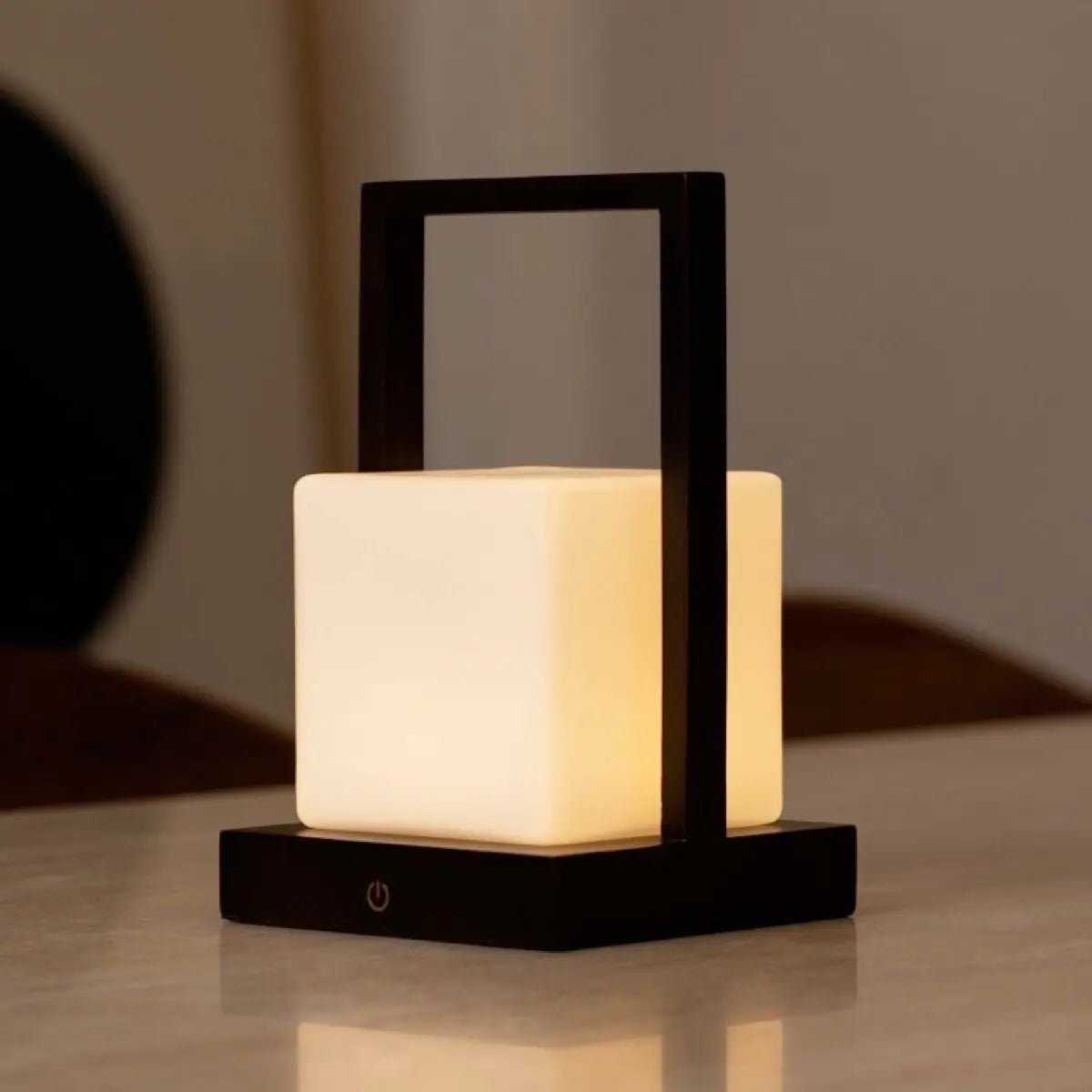 Cordless Table Lamp - Dark Brown Rechargeable Dimmable