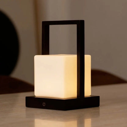 Cordless Table Lamp - Dark Brown Rechargeable Dimmable