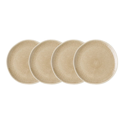 Viola Dinner plate, ceramic, beige, ø27 cm, set of 4