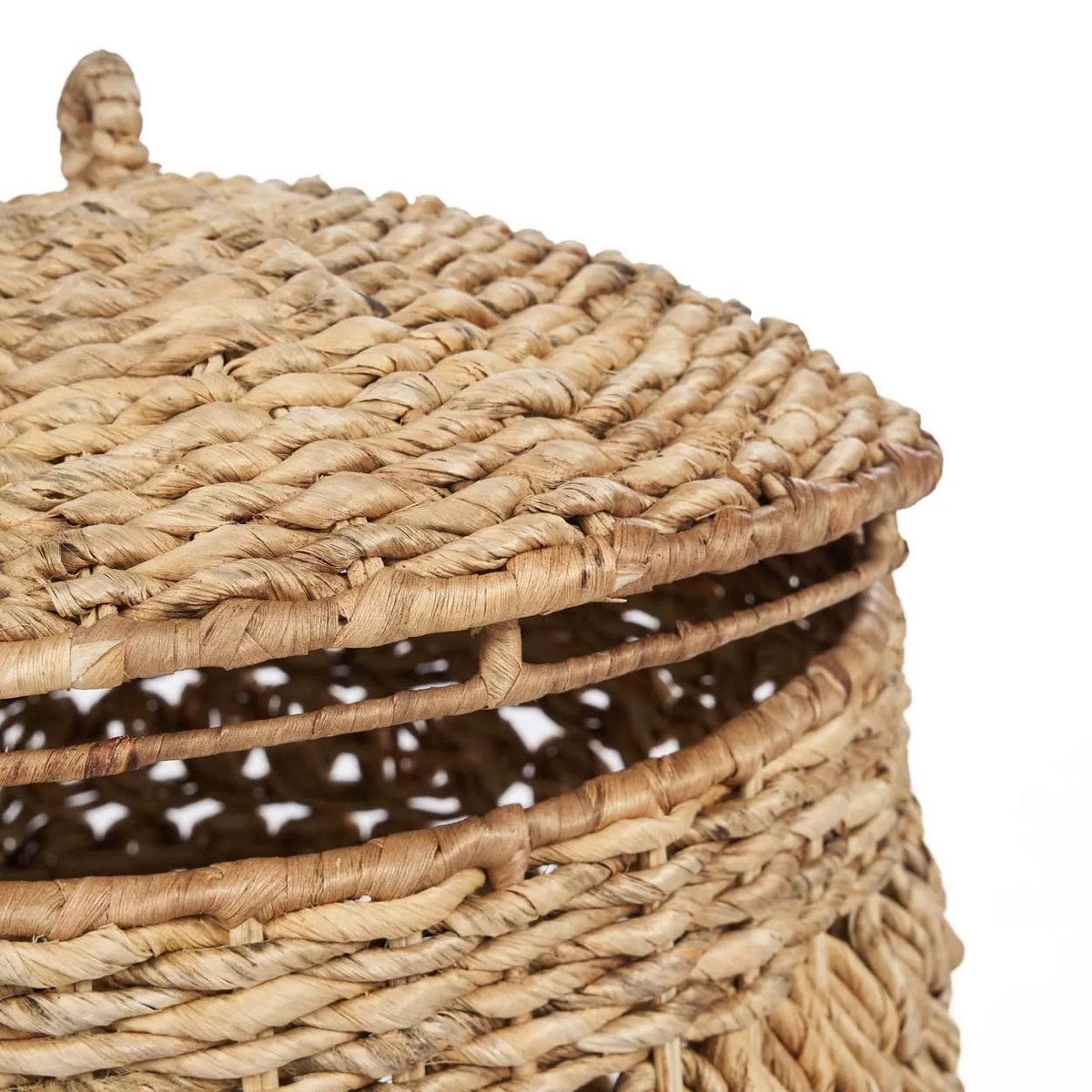 Banana Leaf Basket - Natural Woven Storage Basket - Large