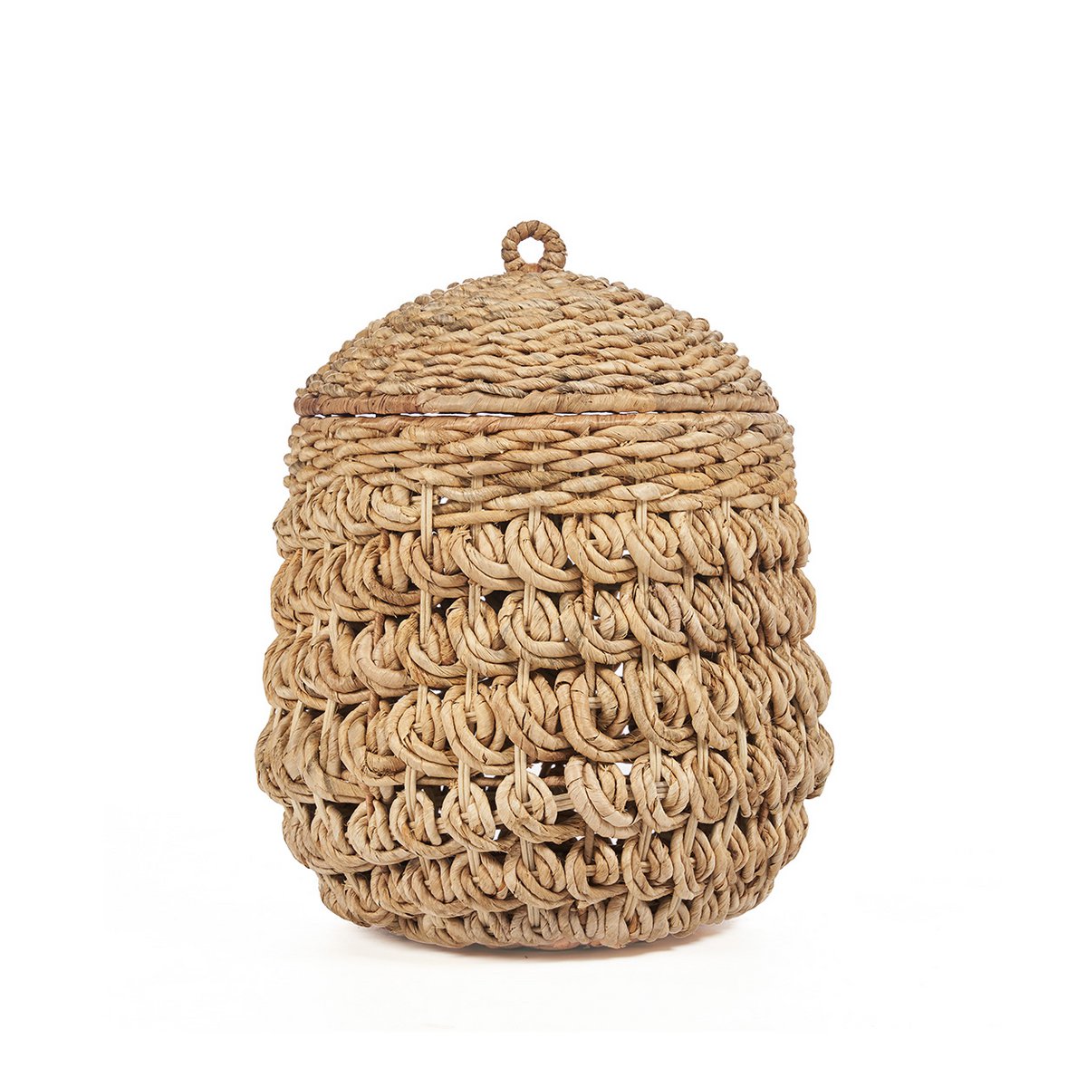 Banana Leaf Storage Basket - Natural Woven Basket for Home Organization - M