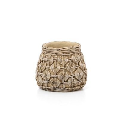 Concrete Planter - Knot Design, Medium Size