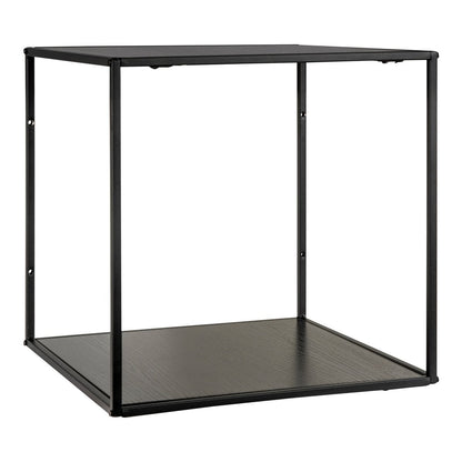 Vita Wall Shelf - black, steel, 36x36x36cm