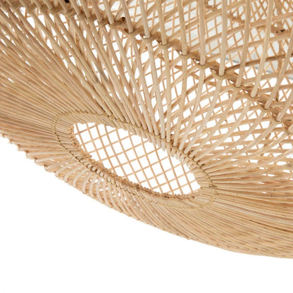 Rattan Pendant Light - Natural Woven Shade, Large