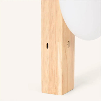 Matthew Light Brown Stylish Wooden Cordless Wall Lamp – Rechargeable & Dimmable