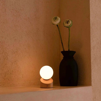 Morris Light Brown Rechargeable Lamp | Stylish, Cordless & Sustainable Design