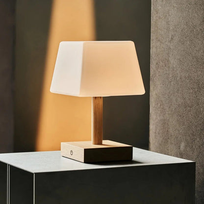 Tommy Light Brown Wooden Table Lamp | 3 Light Modes, Elegant & Sustainable