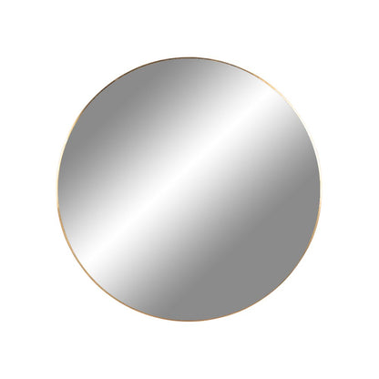 Jersey Mirror - Brass Look, Steel, Ø40cm