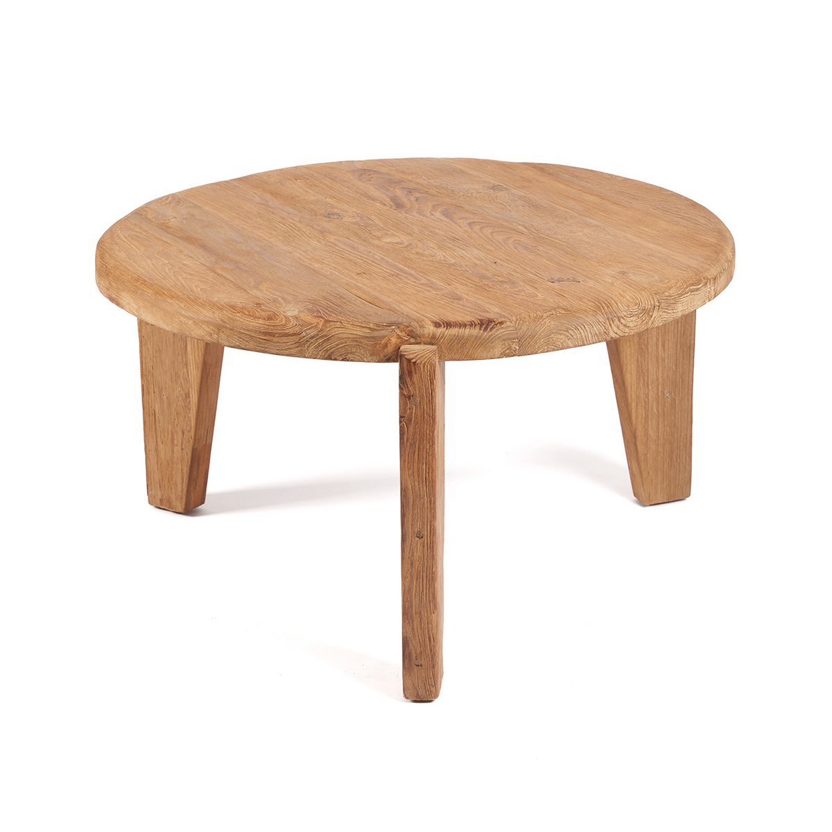 Reclaimed Teak Coffee Table – Wabi Sabi Rustic Style, Large