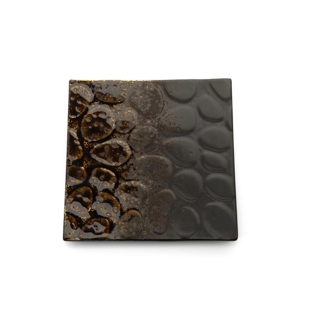 The Merapi Square Plate - Brown