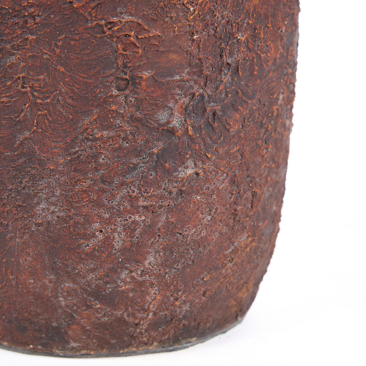 Terracotta Vase - Burgundy Clay Echo Vase - Small