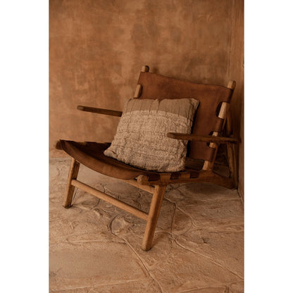 Linen Cushion Cover - Natural Handmade Pillow, 50x50