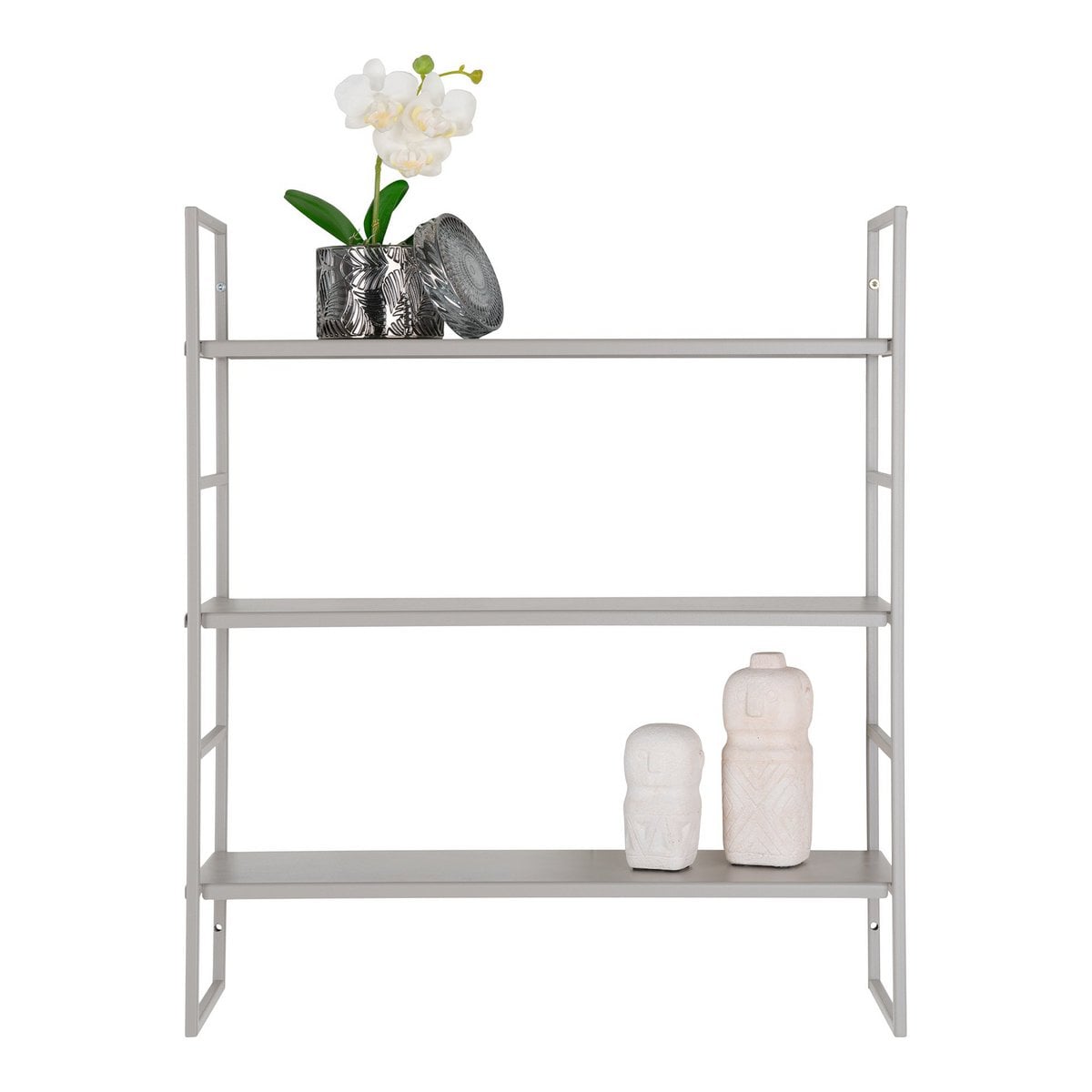 Beja Shelves - Cool Grey, Steel, 48x17x55 cm
