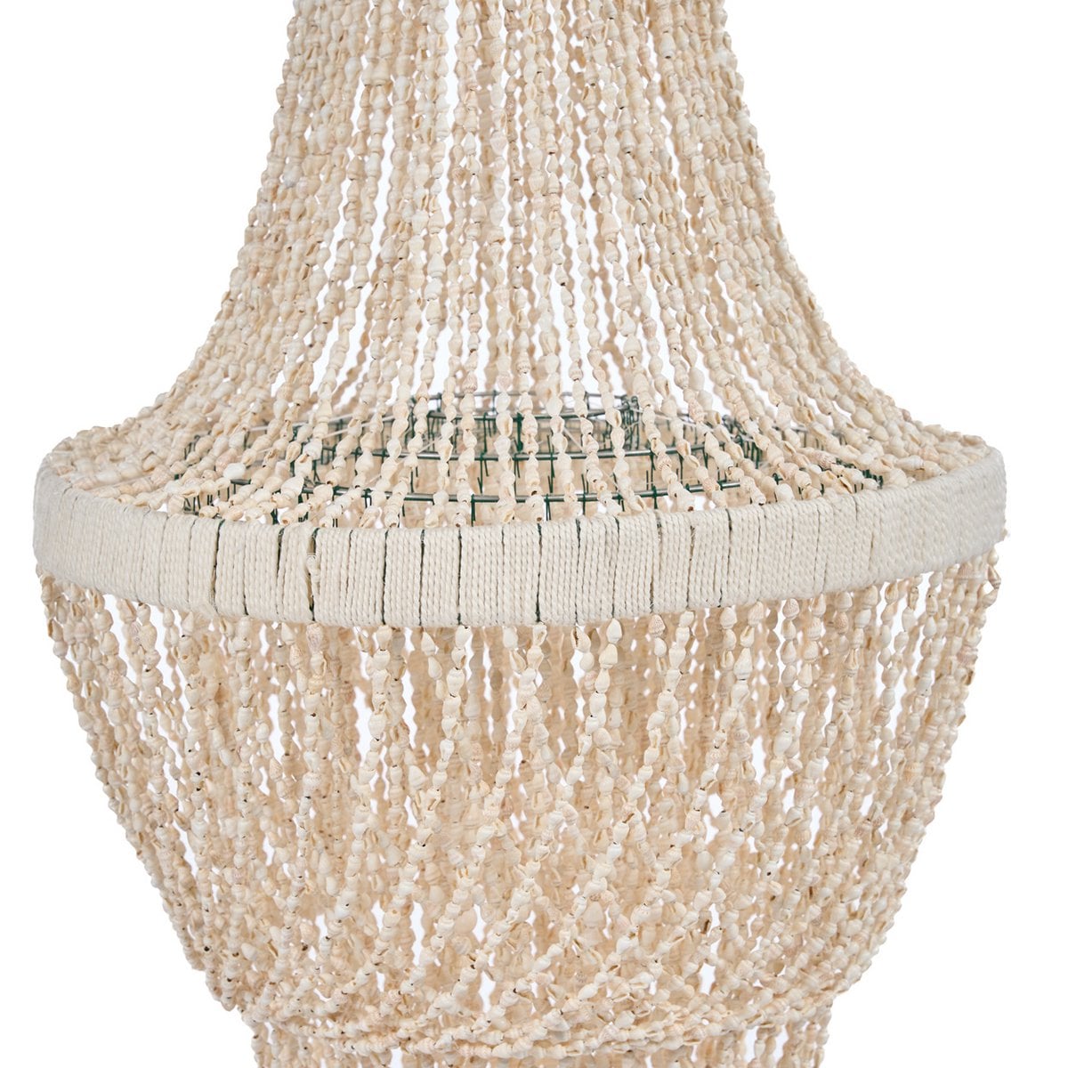 Shell Chandelier - Ocean Tower Natural Ceiling Light, Large