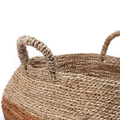Banana Fiber Storage Basket - Seagrass Laundry & Plant Basket, 3 Sizes