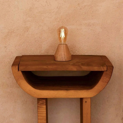 Zavi Light Brown Rechargeable Table Lamp | LED, Cordless & 80-Hour Battery Life