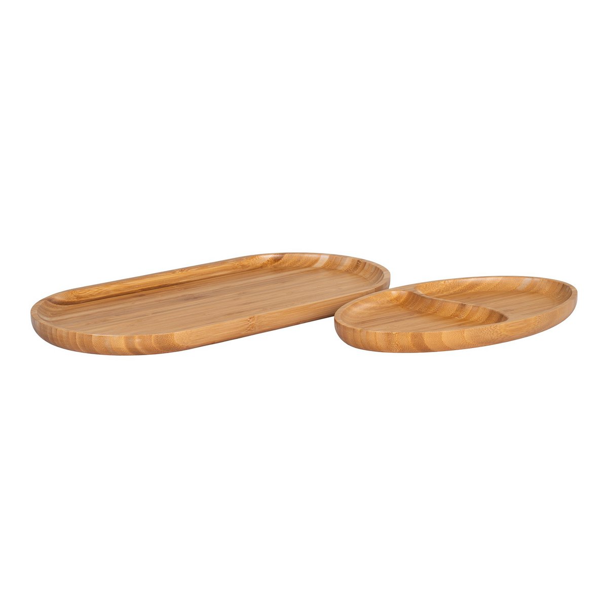 Chefalu Serving Tray - Serving Tray, bamboo, natural, set of 2