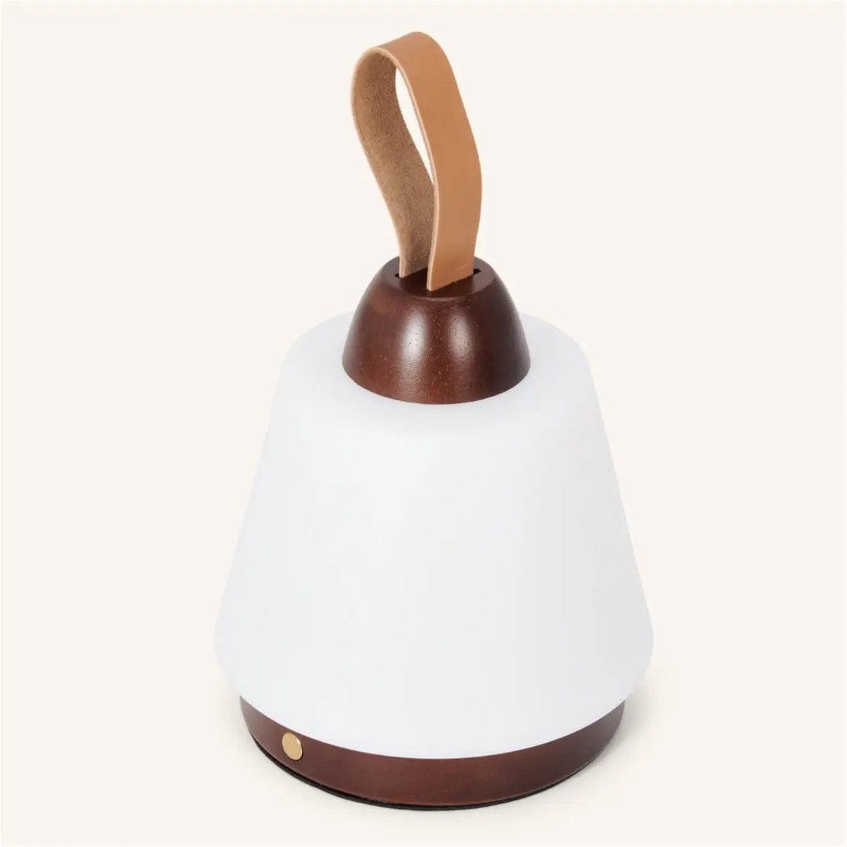 Dark Brown Rechargeable Table Lamp – Leather Strap & 3 Light Modes