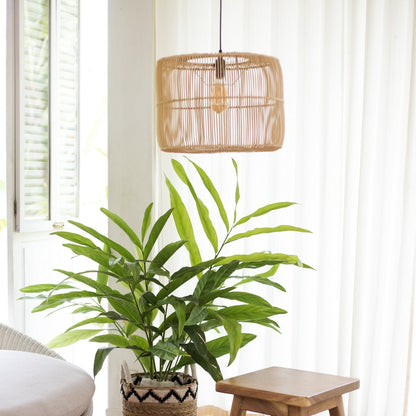 Rattan Pendant Light Boho Handcrafted Lamp – Natural Finish, 40-50cm
