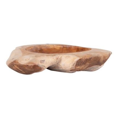 Teak Bowl - Natural Wood Centerpiece | House Nordic
