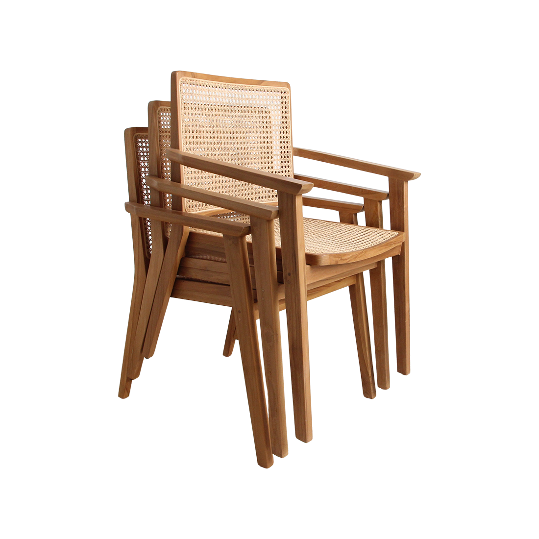 Nova teak dining room chair with armrest