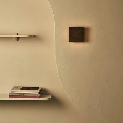 Walnut Cordless Wall Light - Rechargeable Dimmable Accent Lighting