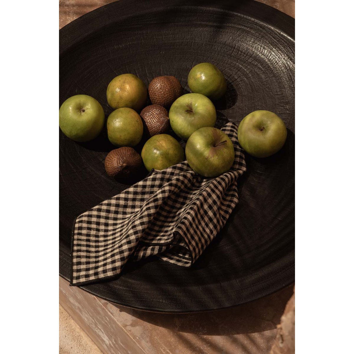 The Picknick Napkin - Natural Black - 45x45
