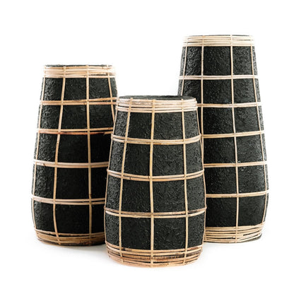 Le Vase Cutie - Naturel Noir - M