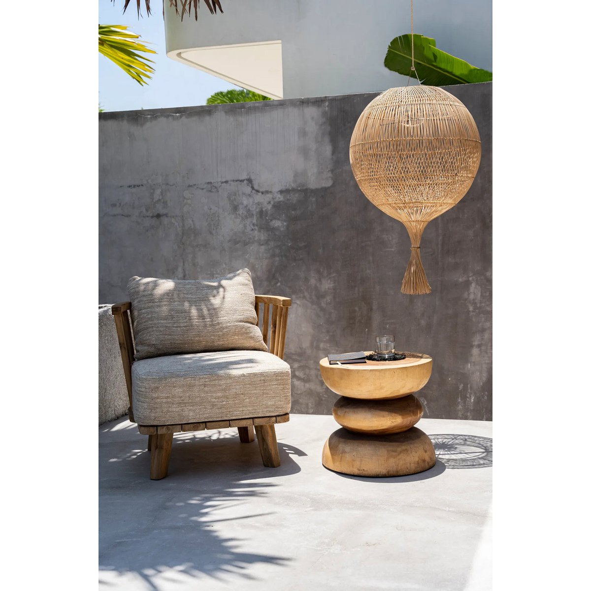 The Wonton Floor Lamp - Pendant - Natural