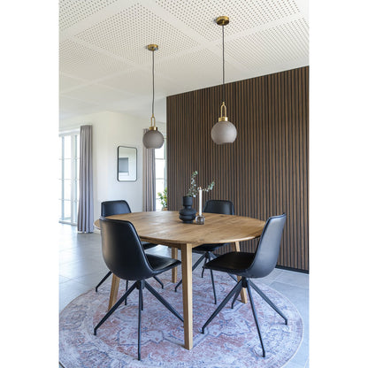 Monaco Dining Chair - Black, PU/Steel, 56x48x86 cm - Set of 2