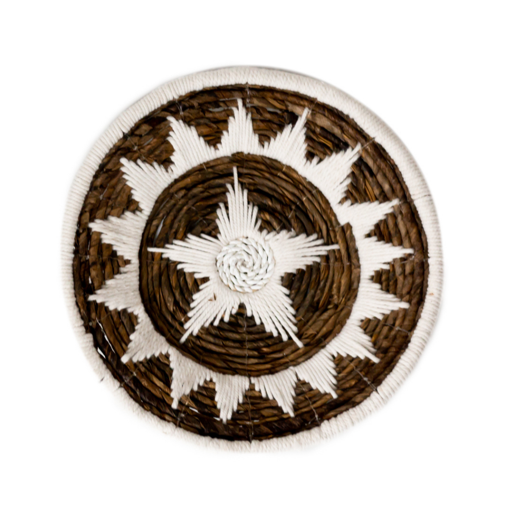 Banana Fiber Wall Basket Decor – Boho Decorative Bowl, 2 Sizes