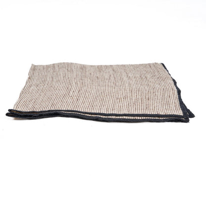 Linen Napkin - Natural Black - 45x45