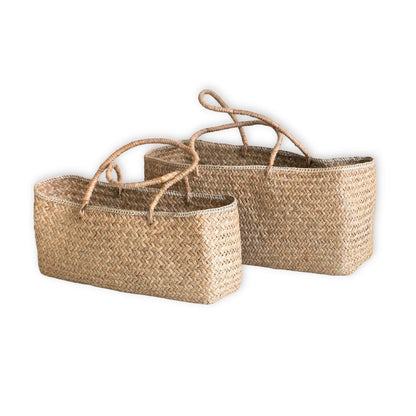 Sac en vrac tressé à la main en herbe de mer SALARA (2 tailles)