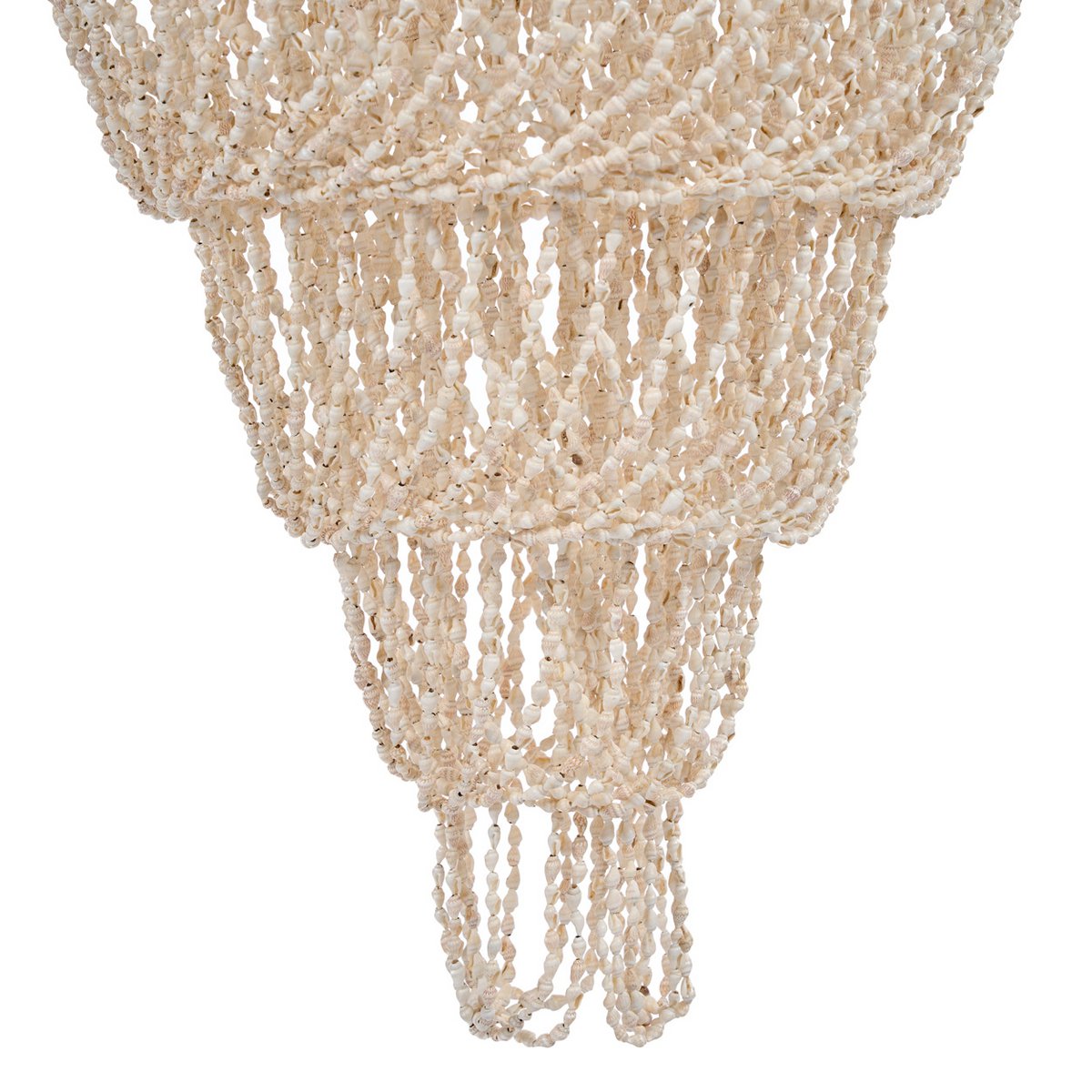 Shell Chandelier - Ocean Tower Natural Ceiling Light, Large