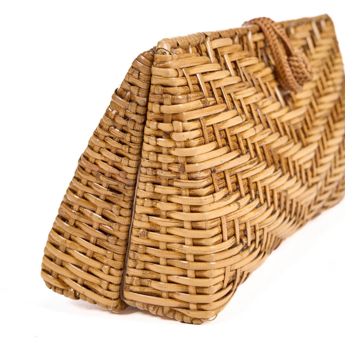 Rattan Clutch Bag - Natural Handwoven Summer Style