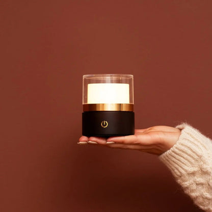 Leo Dark Brown Wireless Rechargeable Lamp | Compact, Dimmable & USB Rechargeable