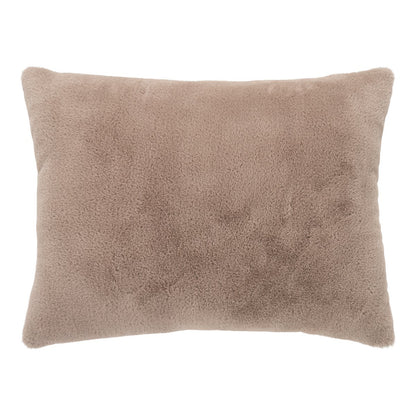 Polyester Cotton Cushion - Light Brown Evora Throw Pillow 45x60 cm