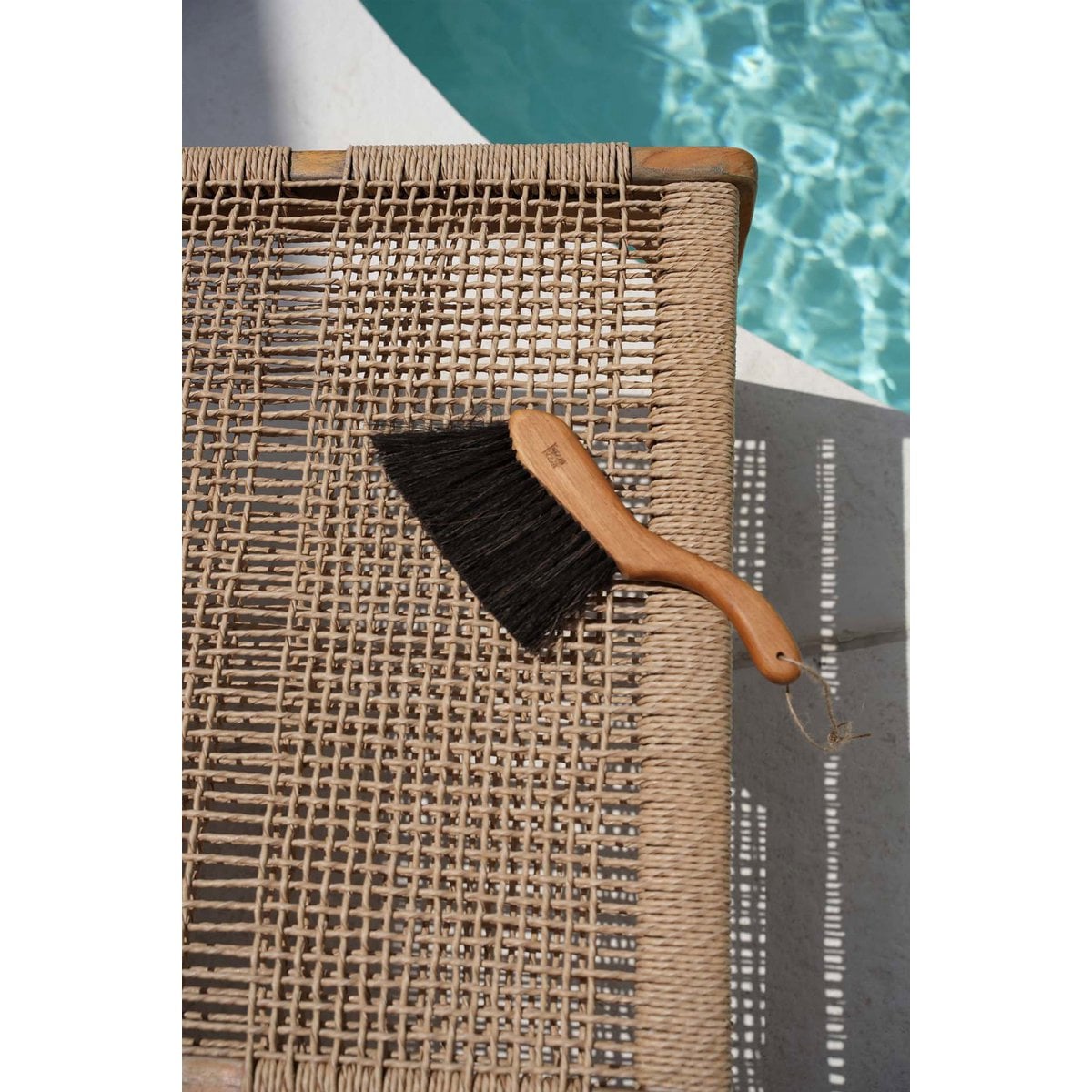 Natural Teak Wood Brush for Kitchen & Dining - Lawa Style