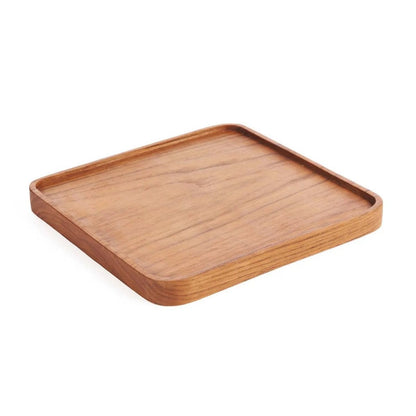 Teak Square Plate - Natural - M