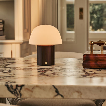 Dark Brown Rechargeable Table Lamp | Dimmable, Modular & 3 Colors